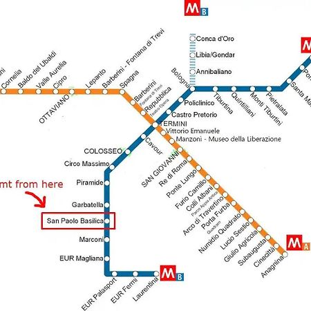 Modern Living San Paolo - Vicino Alla Metro Róma Kültér fotó